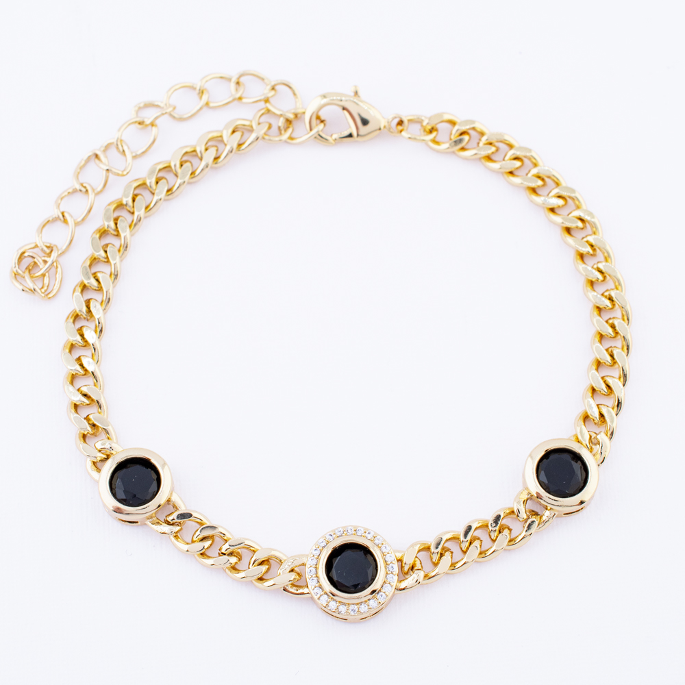 PULSERA CHAPA CRYSTIME
