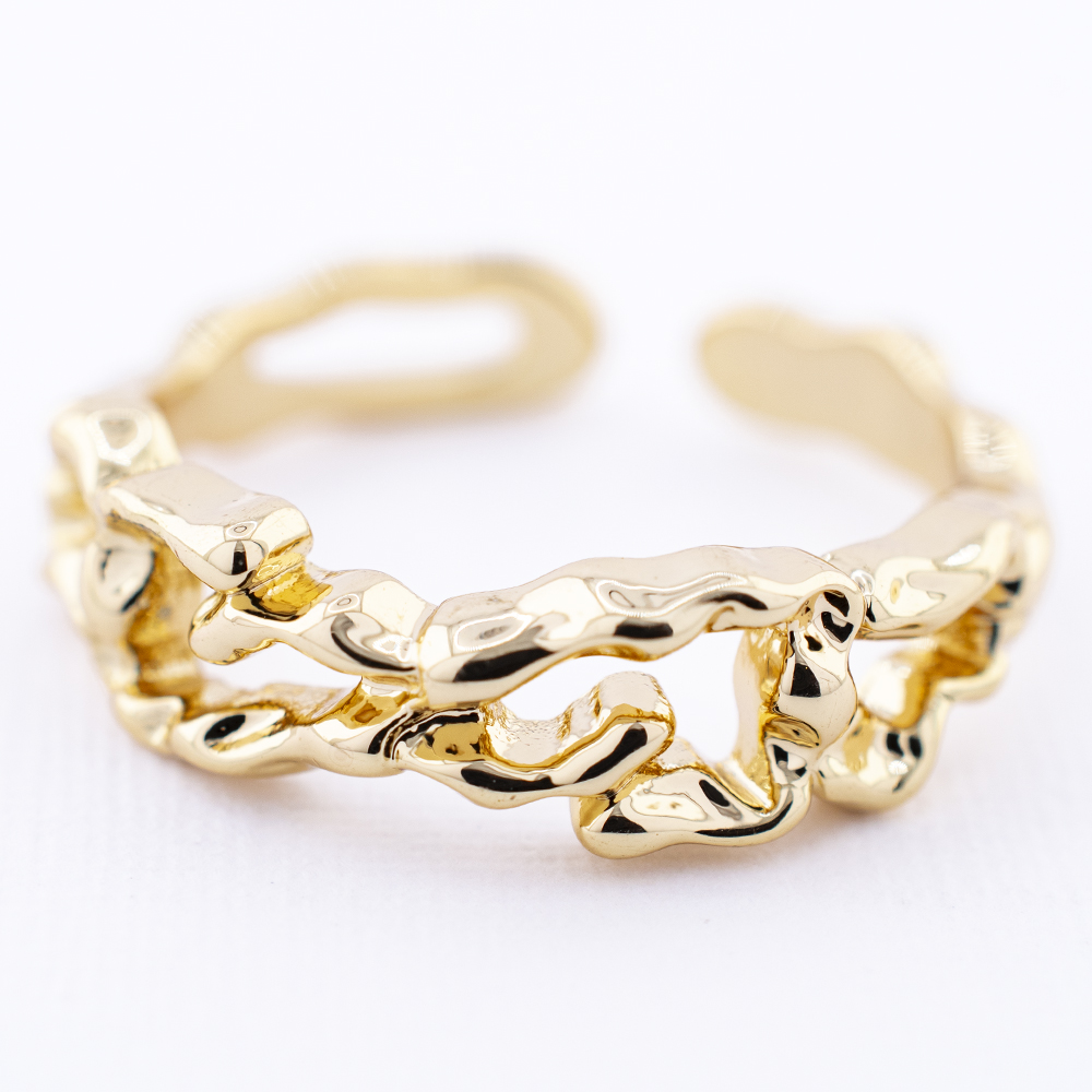 ANILLO  CHAPA GOLDEN CASTING