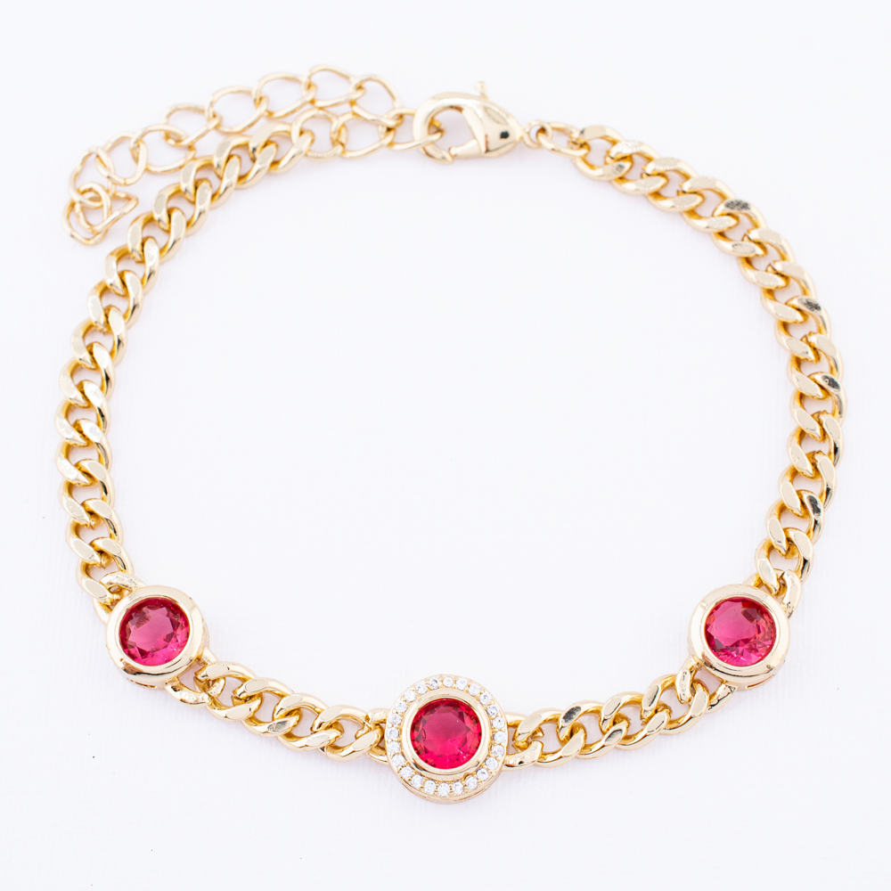 PULSERA CHAPA CRYSTIME