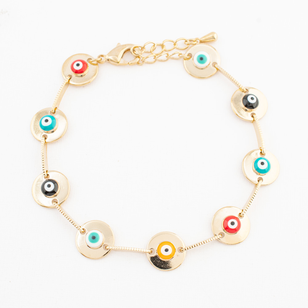 PULSERA CHAPA GOLDEN COLORS