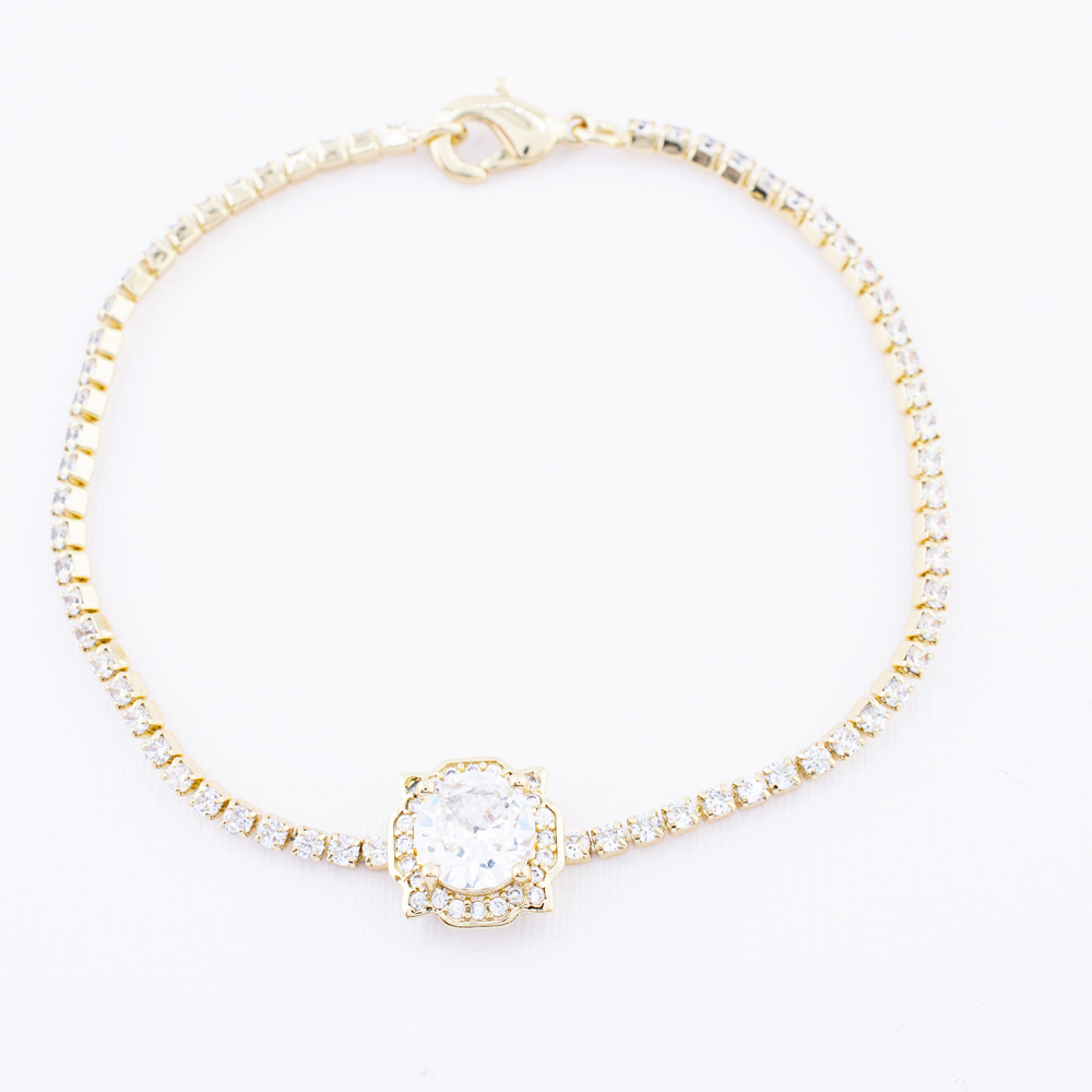 PULSERA CHAPA CRYSTIME