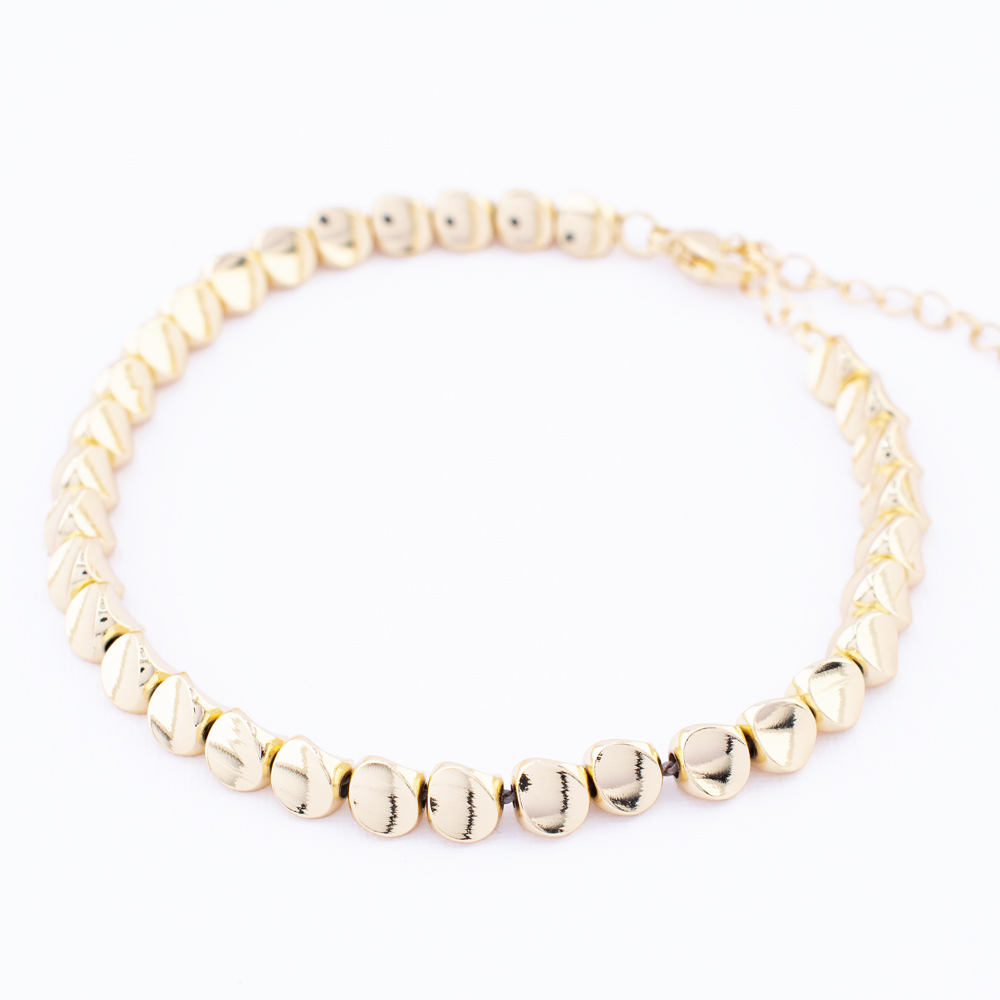 PULSERA CHAPA GOLDEN CASTING