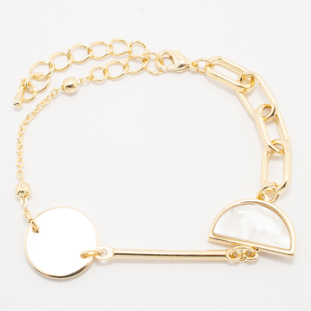 PULSERA CHAPA GOLDEN FASHION