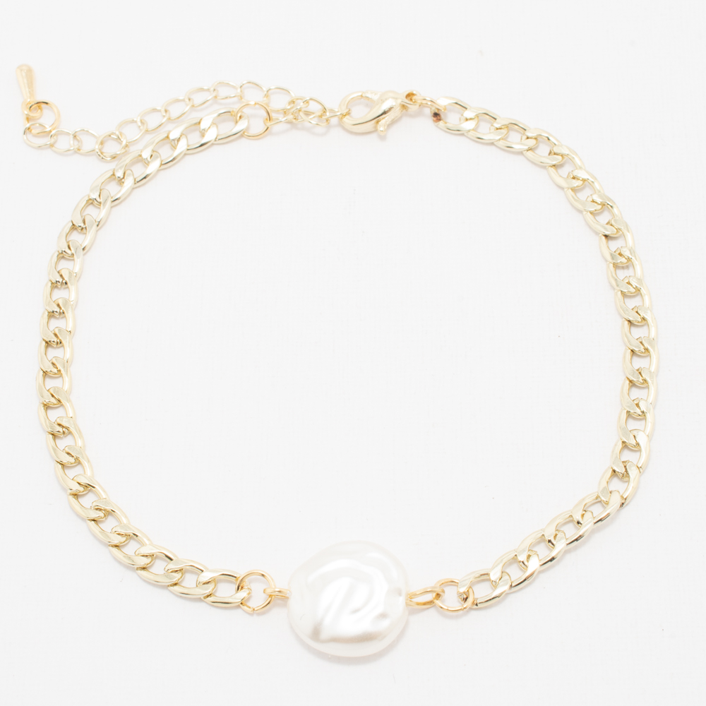 PULSERA CHAPA GOLDEN FASHION