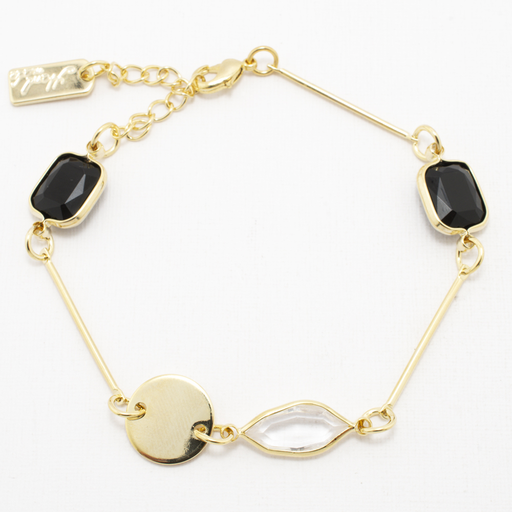PULSERA CHAPA GOLDEN FASHION
