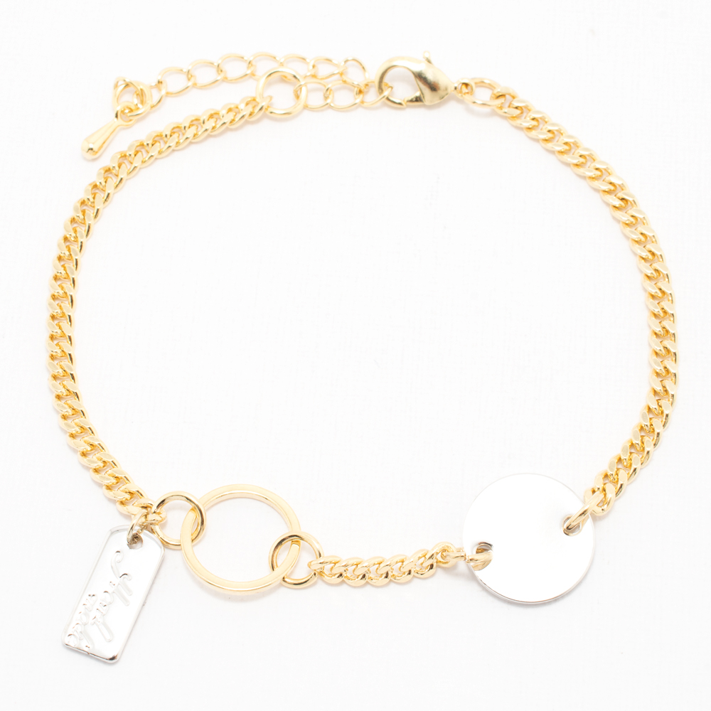 PULSERA CHAPA GOLDEN FASHION