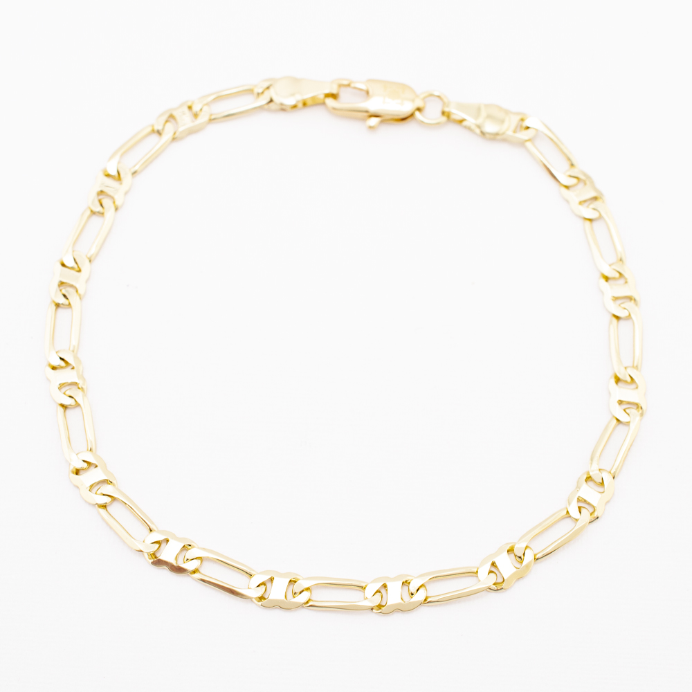 PULSERA CHAPA GOLDEN CASTING
