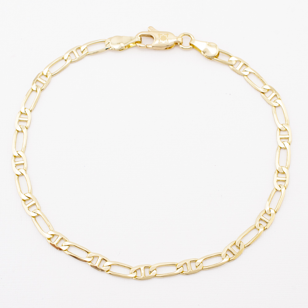 PULSERA CHAPA GOLDEN CASTING