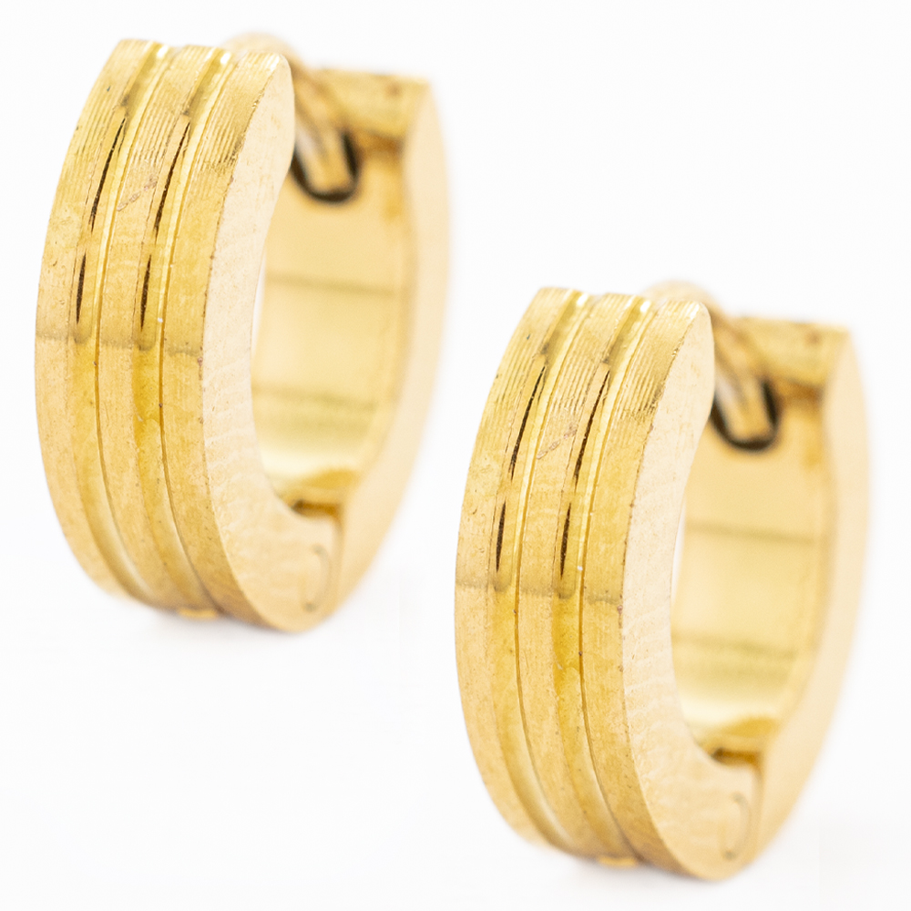 HUGGIE ACERO INOXIDABLE GOLDEN STEEL