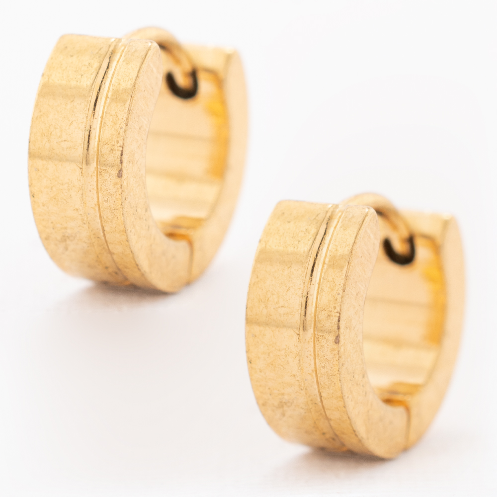 HUGGIE ACERO INOXIDABLE GOLDEN STEEL