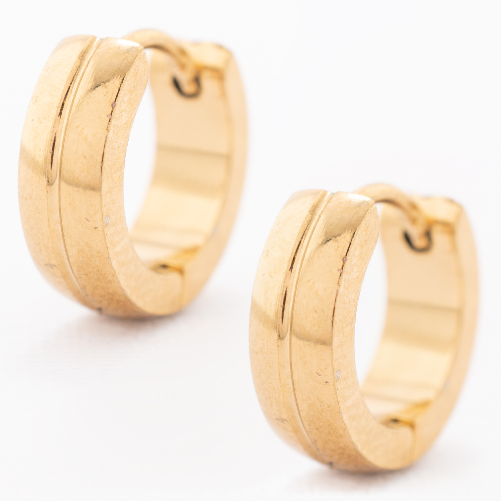 HUGGIE ACERO INOXIDABLE GOLDEN STEEL
