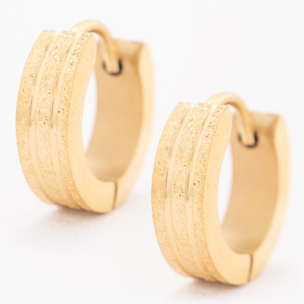 HUGGIE ACERO INOXIDABLE GOLDEN STEEL