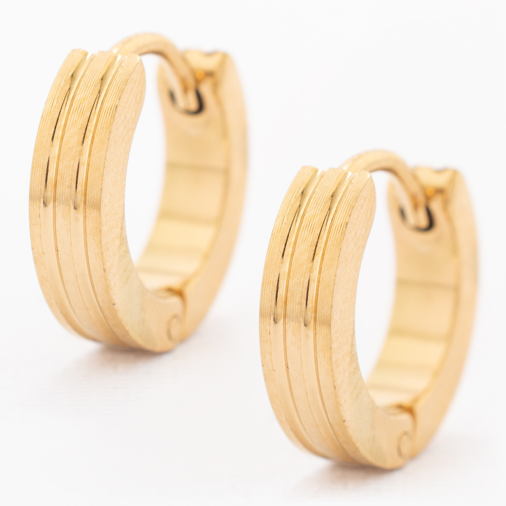 HUGGIE ACERO INOXIDABLE GOLDEN STEEL