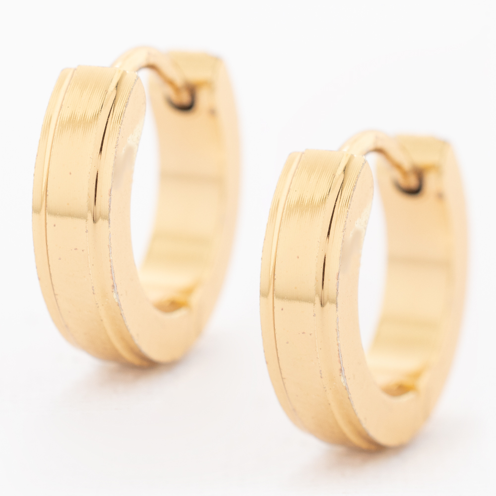 HUGGIE ACERO INOXIDABLE GOLDEN STEEL