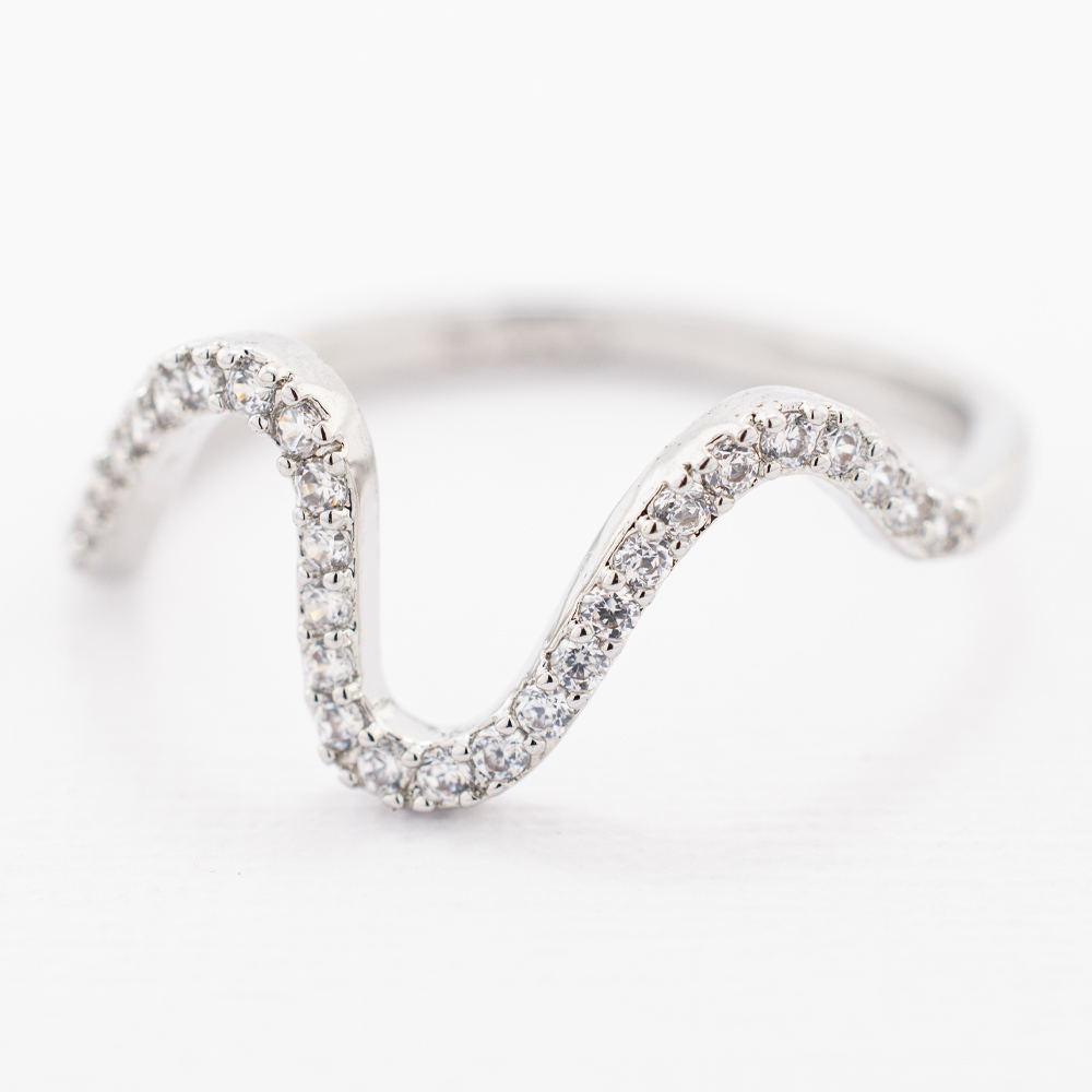ANILLO  RODIO CRYSTIME