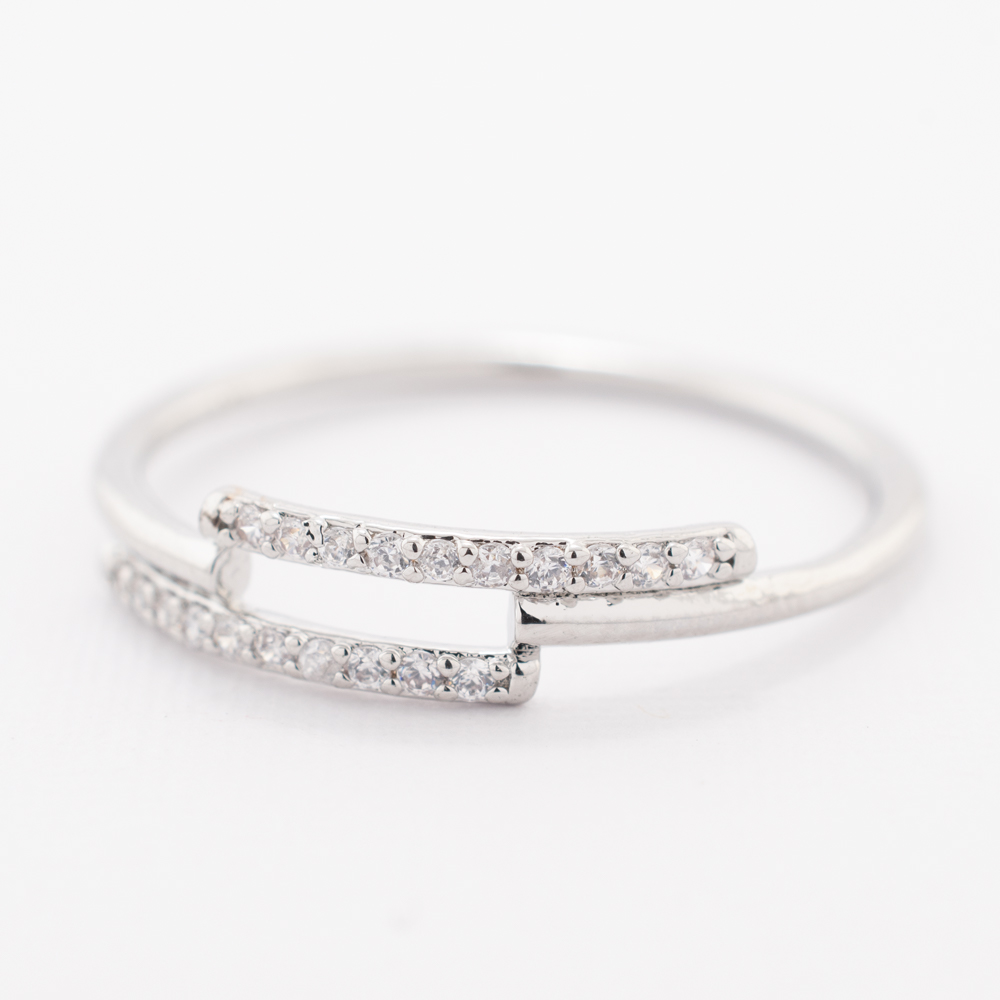 ANILLO  RODIO CRYSTIME
