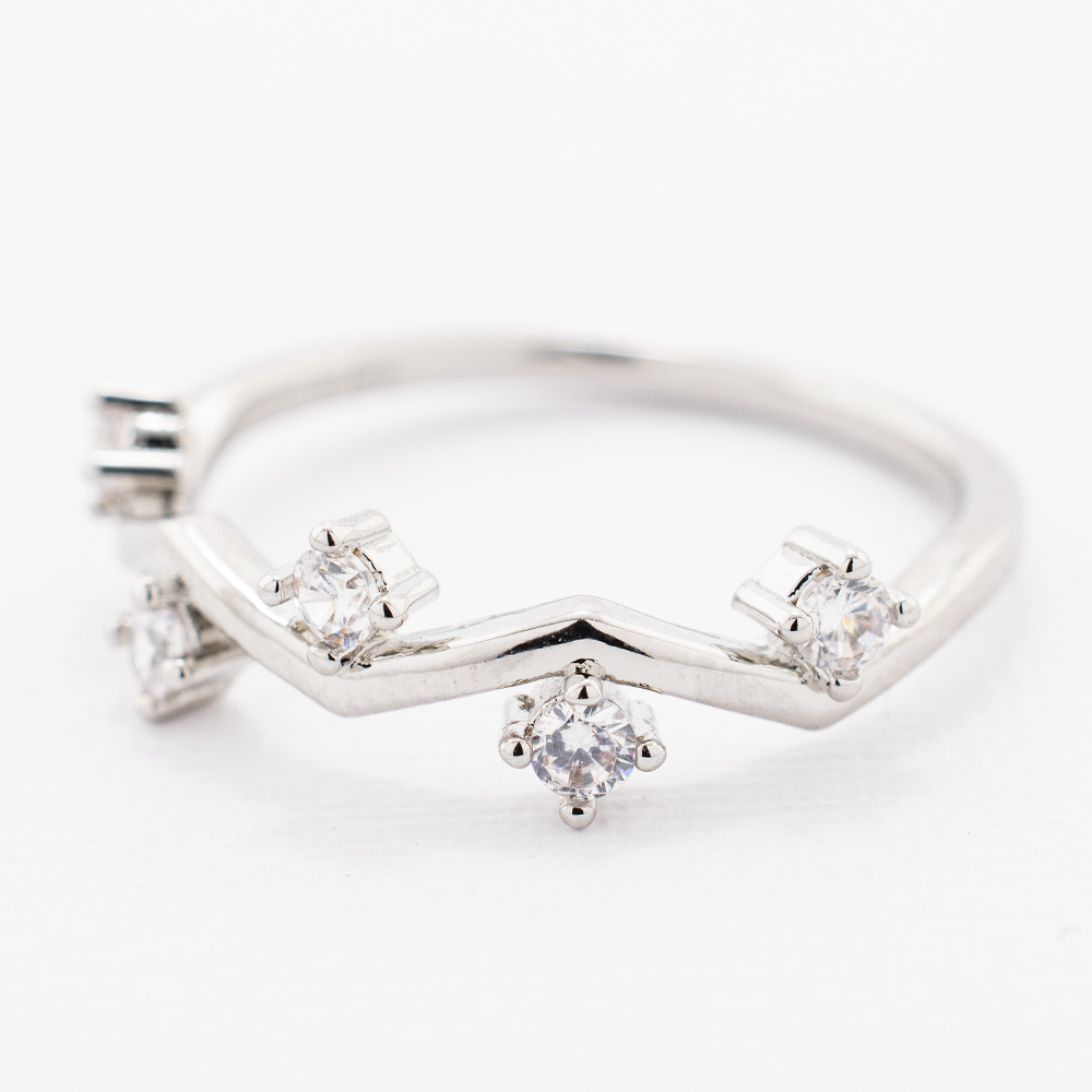 ANILLO  RODIO CRYSTIME