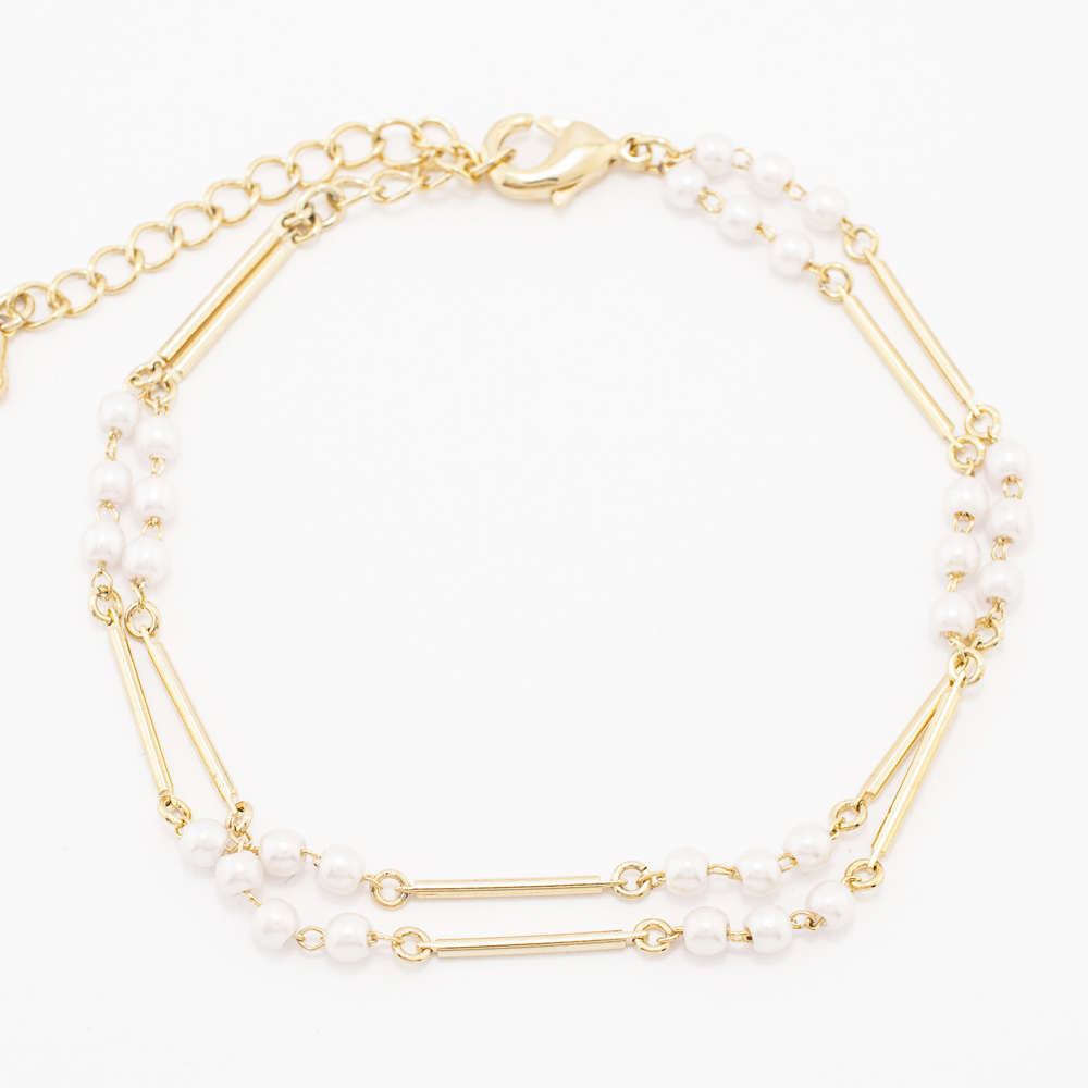 PULSERA CHAPA PEARLTIME