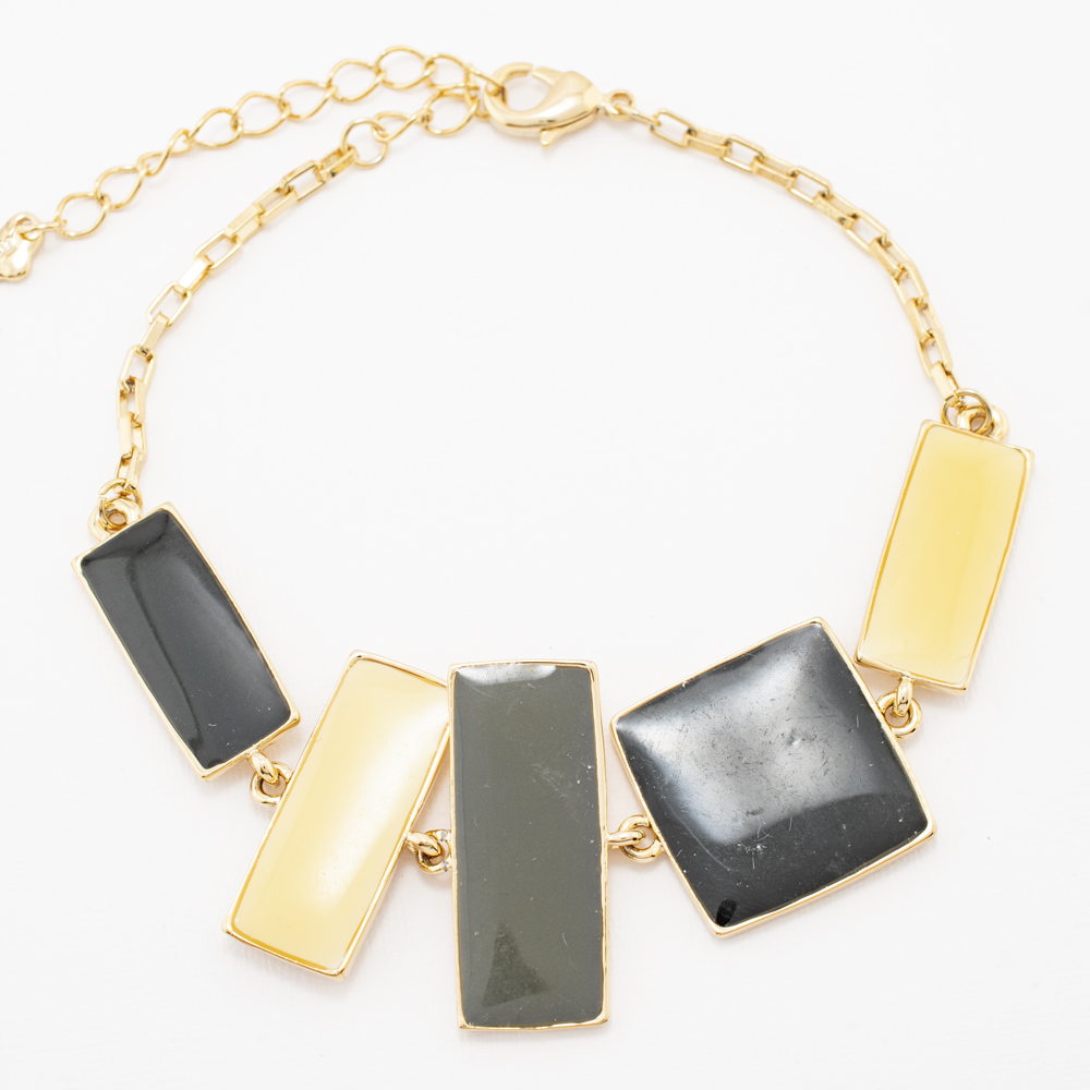 PULSERA CHAPA GOLDEN COLORS