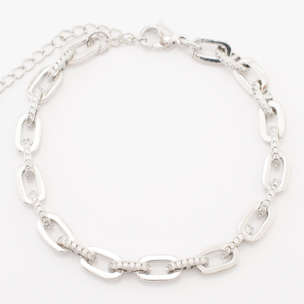PULSERA RODIO CRYSTIME
