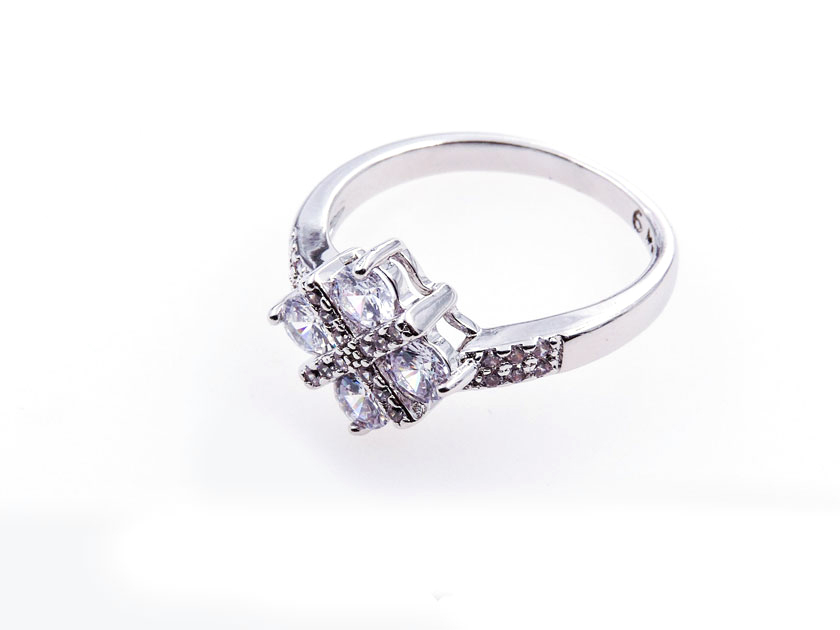 ANILLO  RODIO CRYSTIME