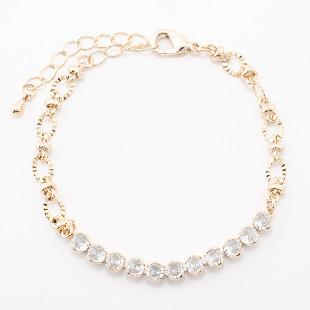 PULSERA CHAPA CRYSTIME