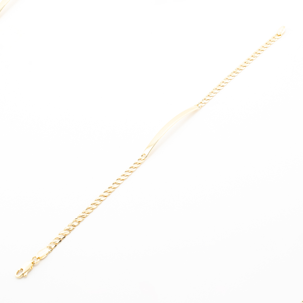 PULSERA CHAPA GOLDEN CASTING
