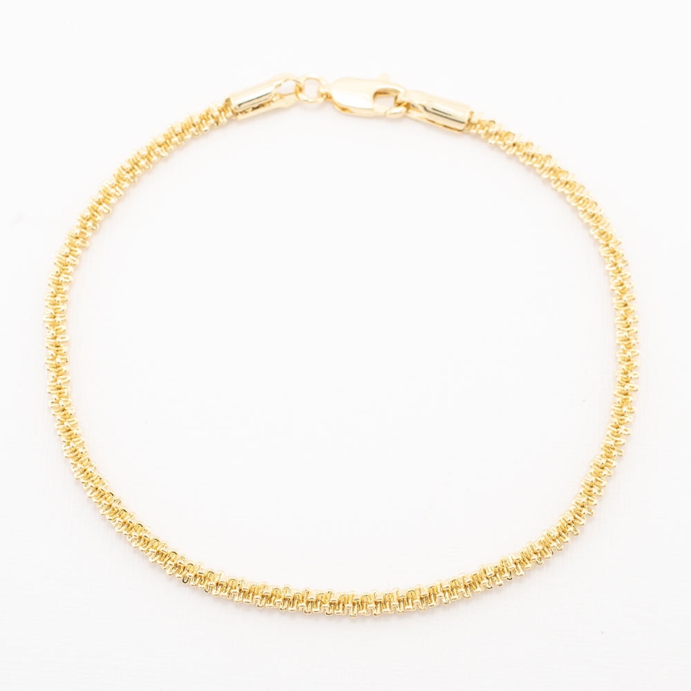 PULSERA CHAPA GOLDEN CASTING