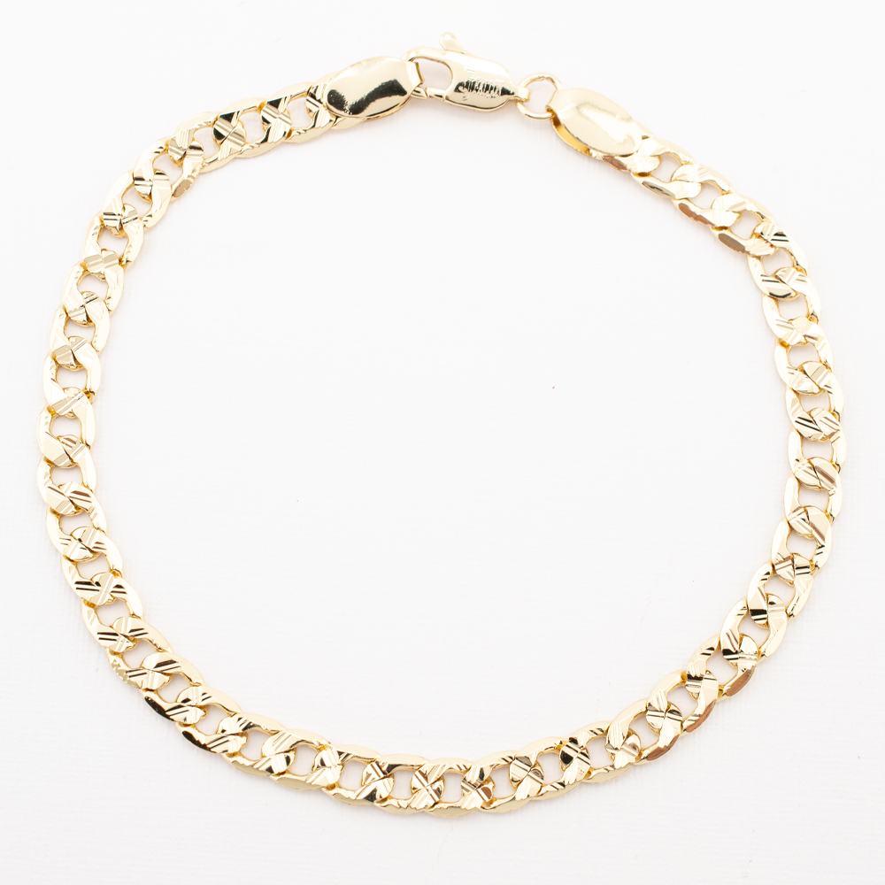 PULSERA CHAPA GOLDEN CASTING