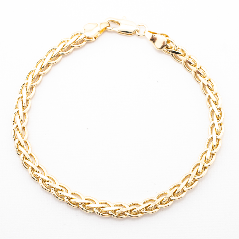 PULSERA CHAPA GOLDEN CASTING