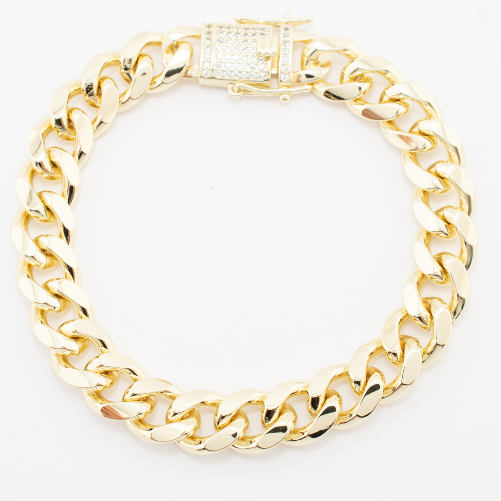 PULSERA CHAPA GOLDEN CASTING