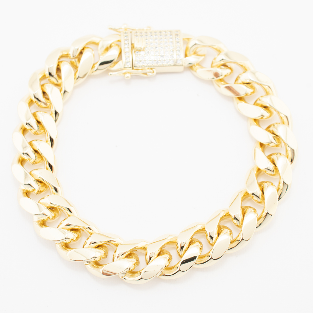 PULSERA CHAPA GOLDEN CASTING