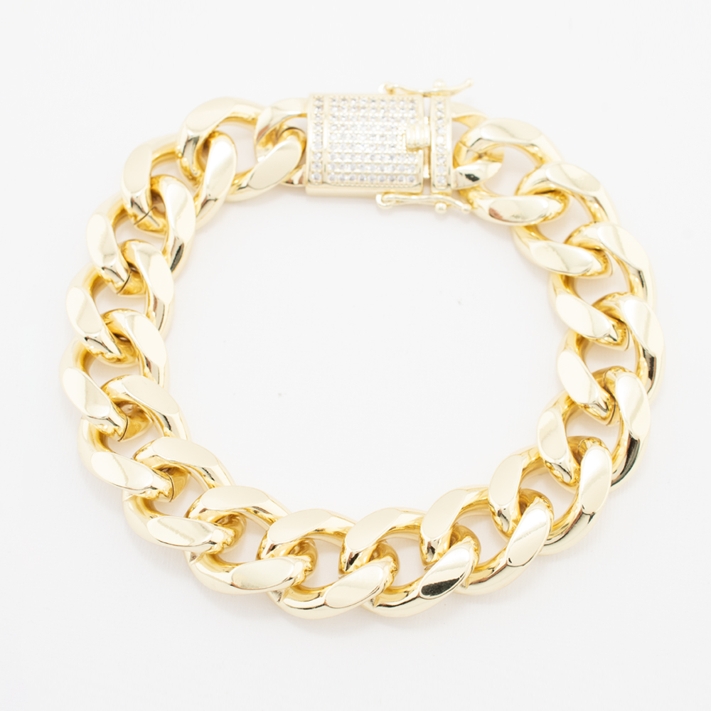 PULSERA CHAPA GOLDEN CASTING