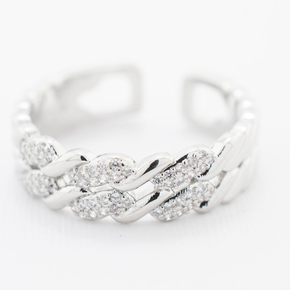 ANILLO  RODIO GOLDEN ROD