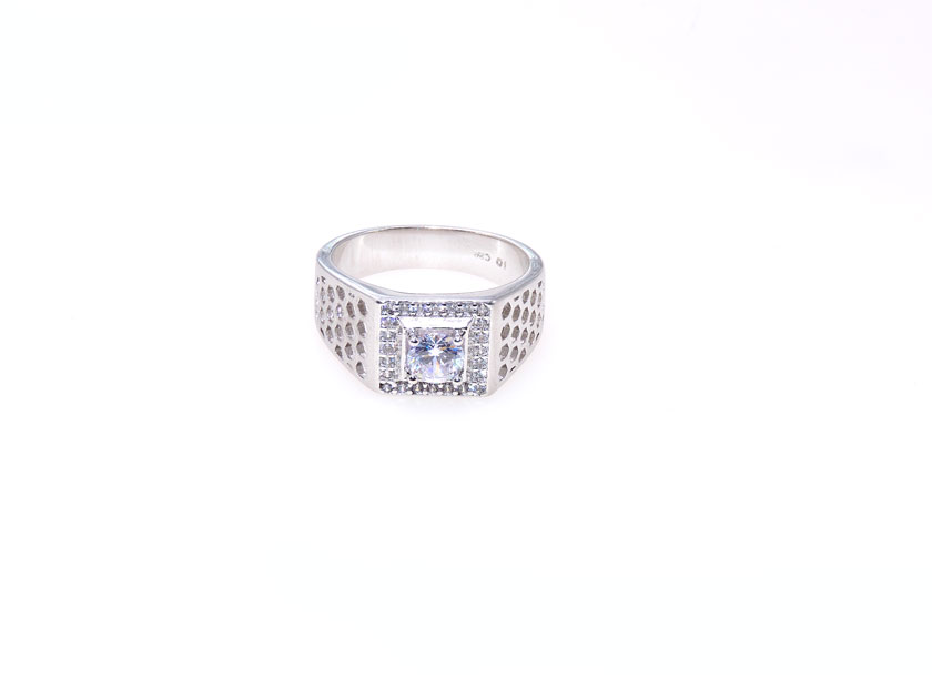 ANILLO  RODIO GOLDEN ROD