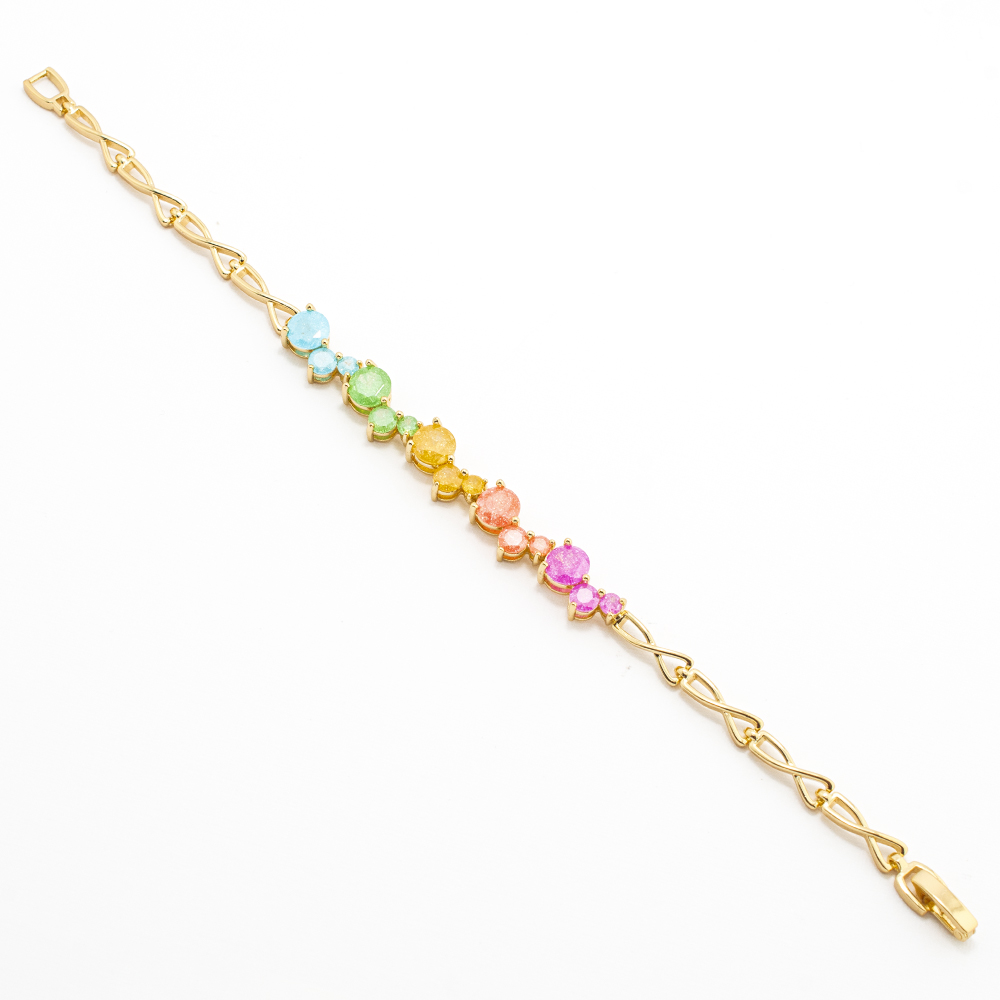 PULSERA CHAPA CRYSTIME