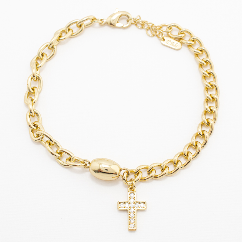 PULSERA CHAPA CRYSTIME