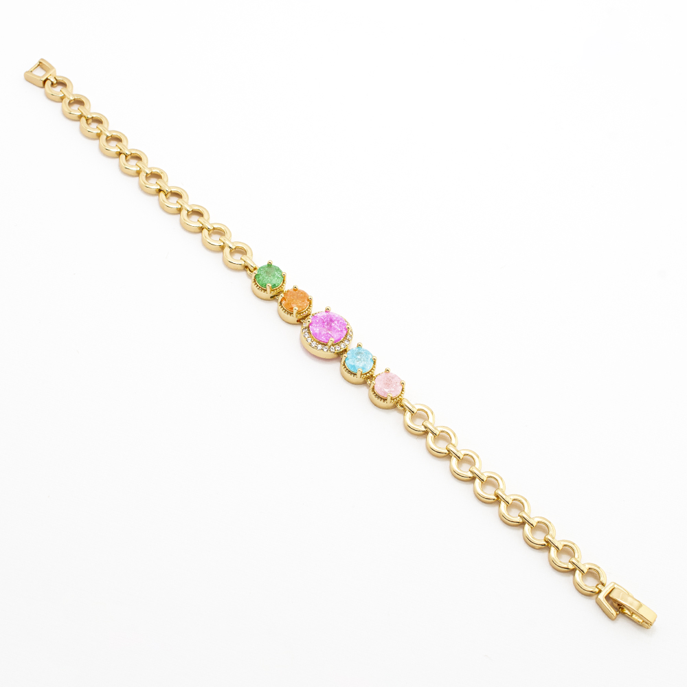 PULSERA CHAPA CRYSTIME