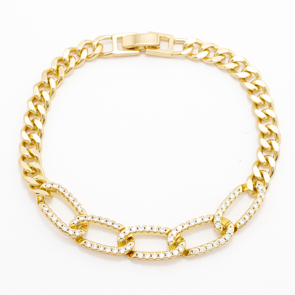 PULSERA CHAPA CRYSTIME