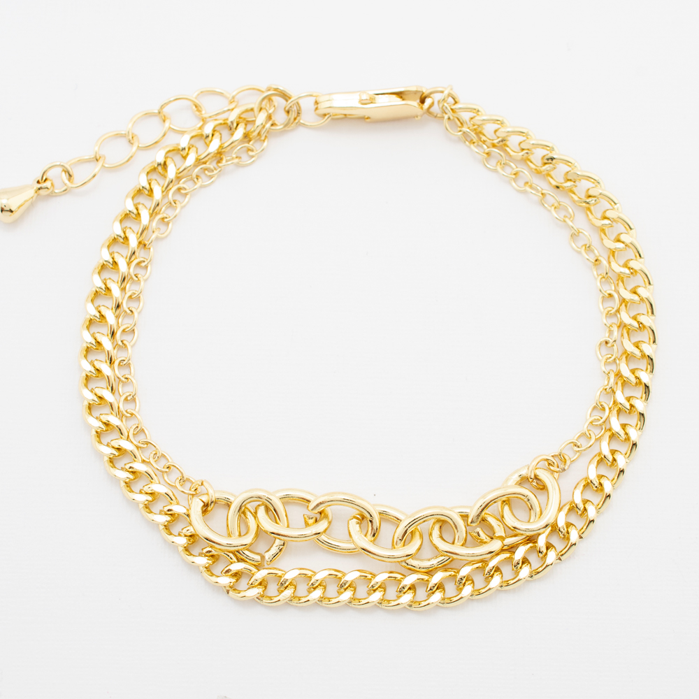 PULSERA CHAPA GOLDEN CASTING
