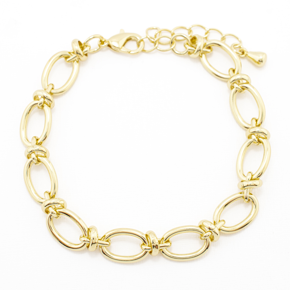 PULSERA CHAPA GOLDEN CASTING