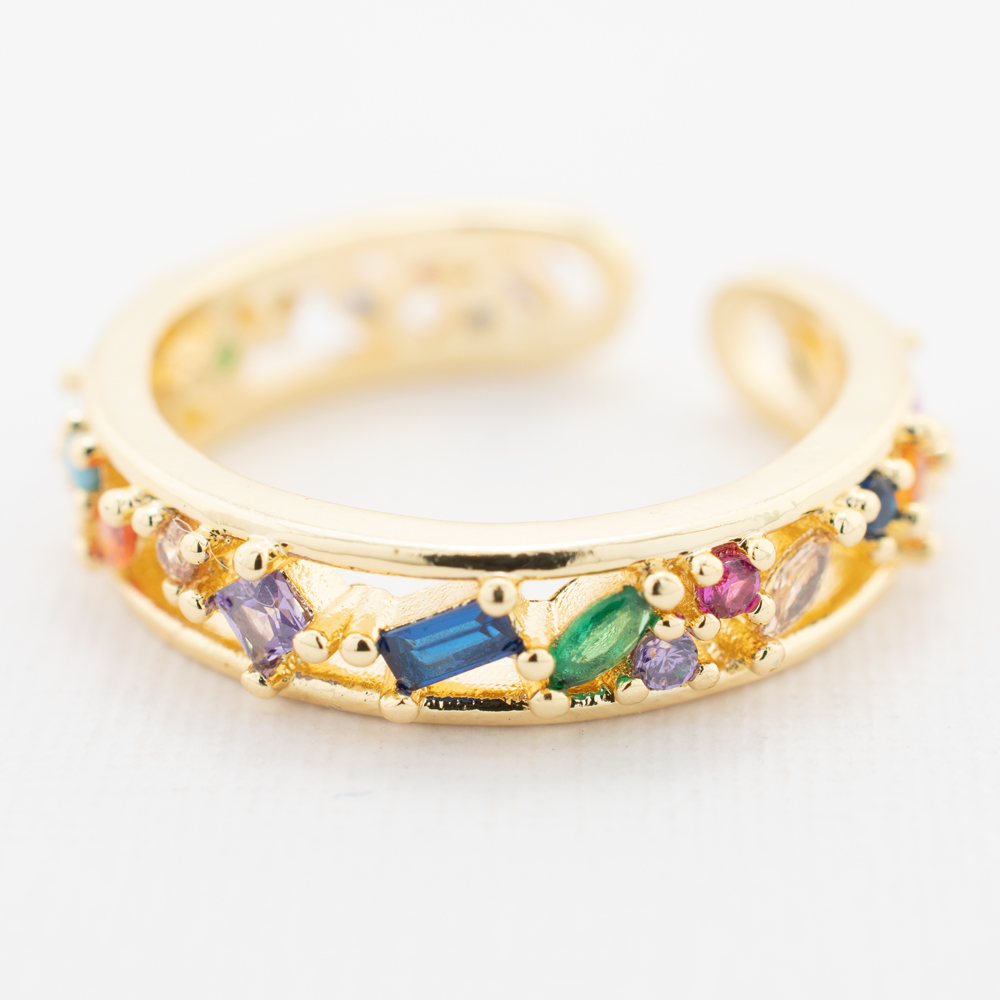 ANILLO  CHAPA GOLDEN RAINBOW