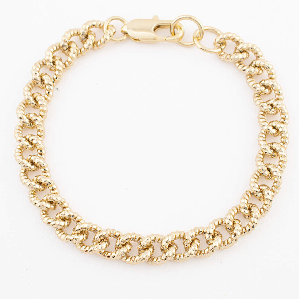 PULSERA CHAPA GOLDEN CASTING
