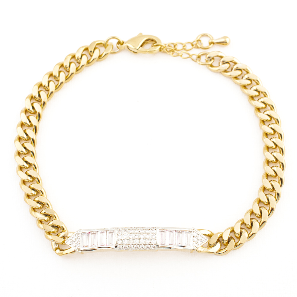 PULSERA CHAPA CRYSTIME