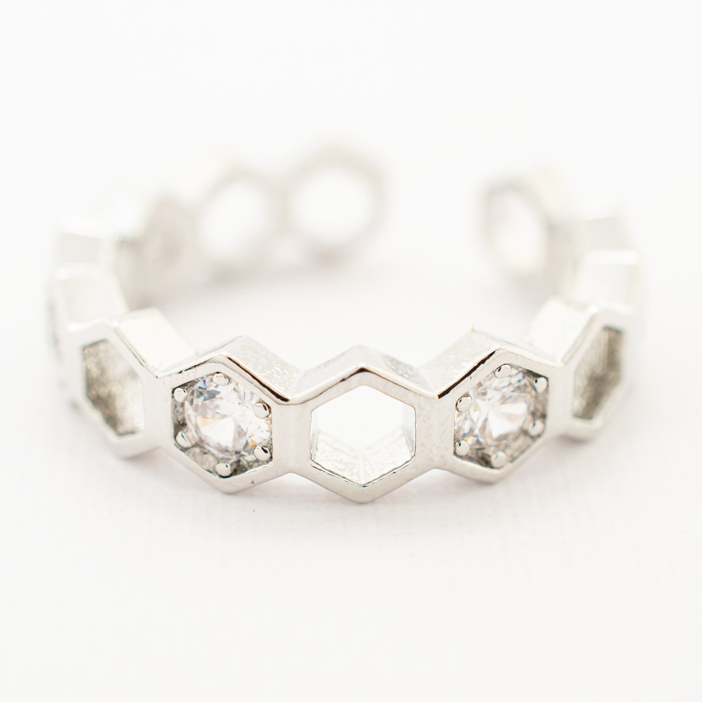 ANILLO  RODIO GOLDEN ROD