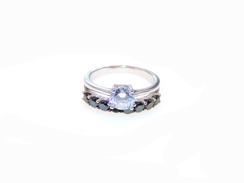 ANILLO  RODIO CRYSTIME