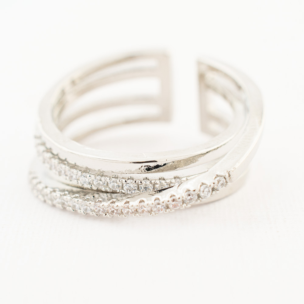 ANILLO  RODIO GOLDEN ROD