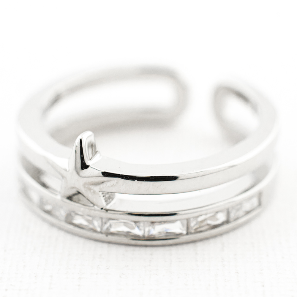 ANILLO  RODIO GOLDEN ROD