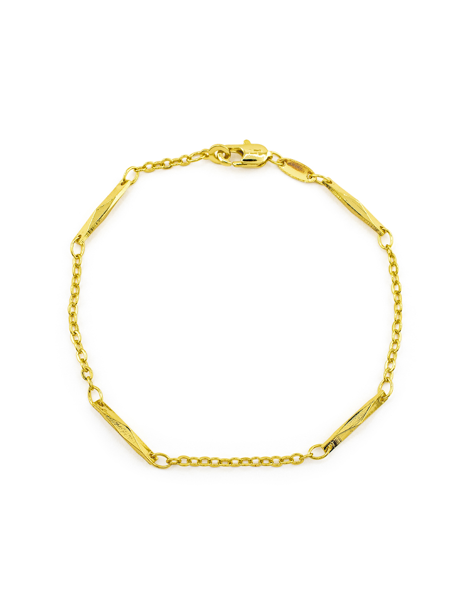 PULSERA CHAPA GOLDEN CASTING