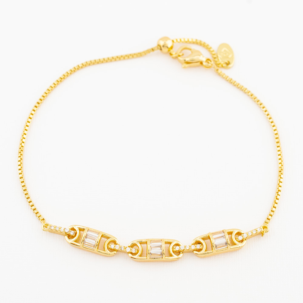 PULSERA CHAPA CRYSTIME